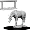 Horse & Hitch (Wave 10) WizKids Deep Cuts Unpainted Miniature Figur