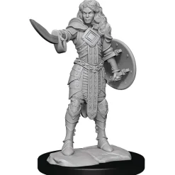 Human Female Champion (Wave 14) Pathfinder Deep Cuts Unpainted Miniature Figur