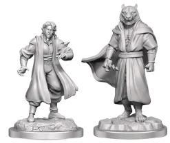 Human Male Sorcerer Merchant & Tiger Demon Critical Role Unpainted Miniatures