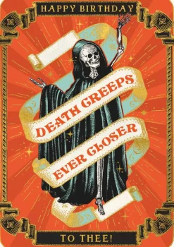 HUZZAH Death Creeps Card