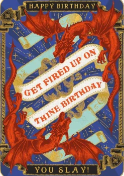 HUZZAH Get Fired Up Card
