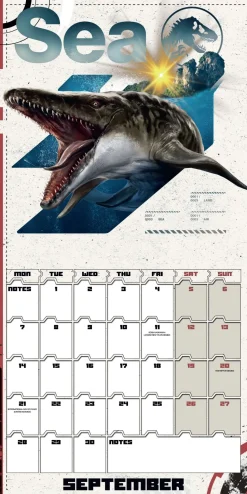 JURASSIC WORLD REBIRTH MOVIE 2026 SQUARE CALENDAR