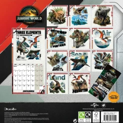 JURASSIC WORLD REBIRTH MOVIE 2026 SQUARE CALENDAR
