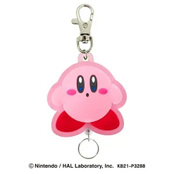 Kirby Pink Rubber Reel Keychain