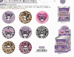 Kuromi Gal Art Trading Glitter Can Badge