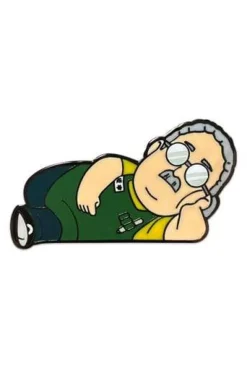 Laying Down Sakamoto Pin Badge 5 cm