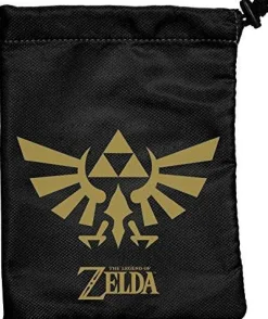 Legend of Zelda Black & Gold Logo Dice Bag Terningpose