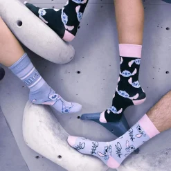 Light Blue Stiped Stitch Socks (36-43)