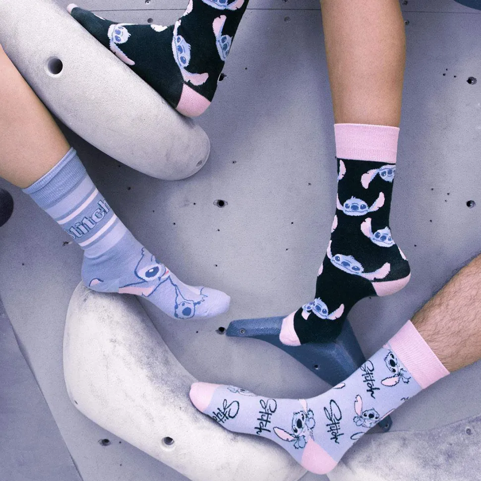 Light Blue Stiped Stitch Socks (36-43)