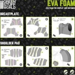 Light Grey 2mm Medium Density EVA Foam 500x950mm