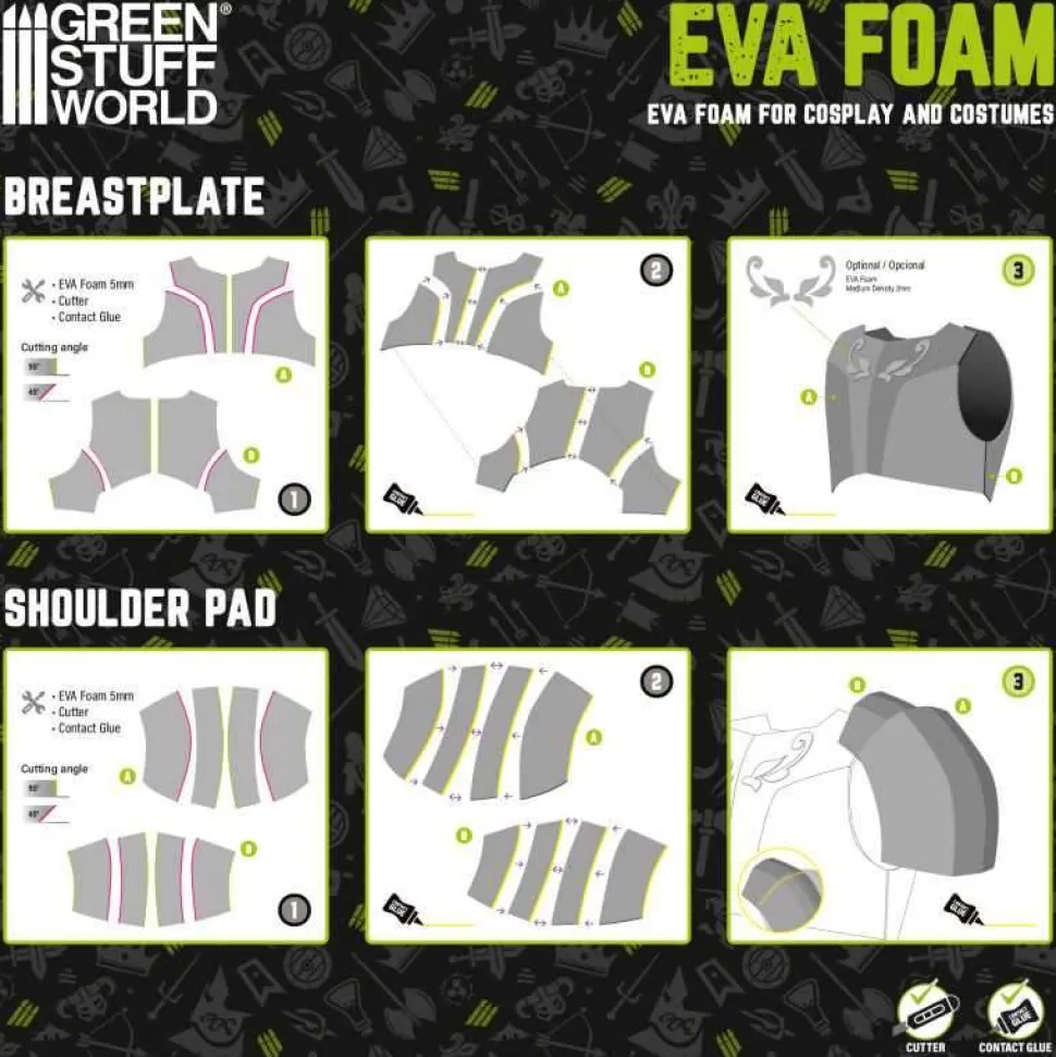 Light Grey 5mm Medium Density EVA Foam 500x950mm