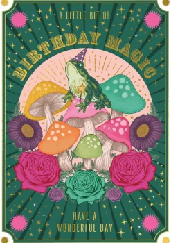 Little Bit of Birthday Magic, Have a Wonderful Day, kort 120 x 170mm