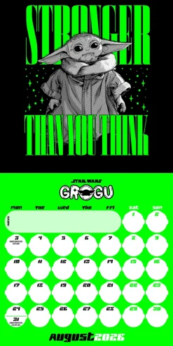 Mandalorian Grogu 2026 Mini Calendar