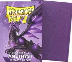 Matte Amethyst Japanese Size Dragon Shield Sleeves (60)