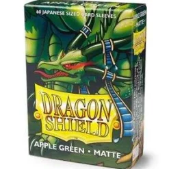Matte Apple Green Japanese Size Dragon Shield Sleeves (60)