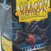 Matte Black Standard Size Dragon Shield Sleeves (100)