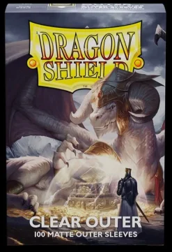 Matte Clear Outer Sleeves Standard Size (100) Kortlommer, Dragon Shield