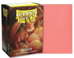 Matte Dual Peach Dragon Shield Sleeves (100)