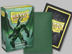 Matte Dual Power Japanese Size Dragon Shield Sleeves (60) Kortlommer, Dragon Shield