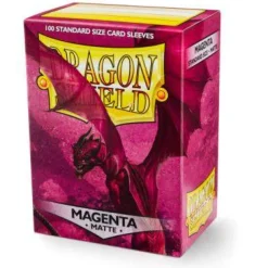 Matte Magenta Standard Size Dragon Shield Sleeves (100)