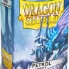 Matte Petrol Standard Size Dragon Shield Sleeves (100)