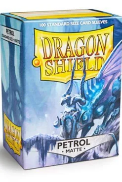 Matte Petrol Standard Size Dragon Shield Sleeves (100)
