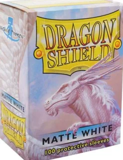 Matte White Standard Size Dragon Shield Sleeves (100)