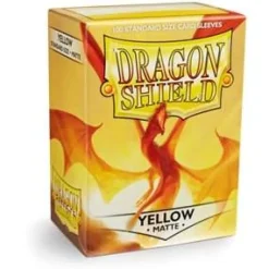 Matte Yellow Standard Size Dragon Shield Sleeves (100)