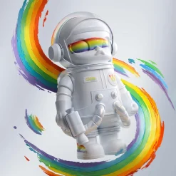 Mega Space Molly 400% Rainbow Figure 30 cm