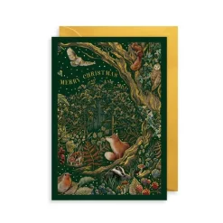 Merry Christmas Fox Card