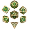 Metal & Resin Poly Victorious Vines Green /Gold (7)