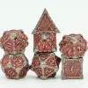 Metal Poly Dagger of Venom Red, Black /Silver (7) Terningsett