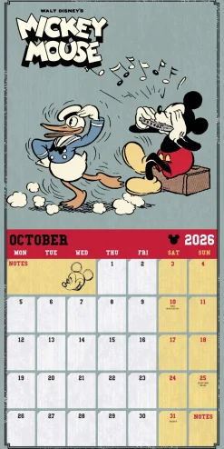 Mickey Classic 2026 Square Calendar