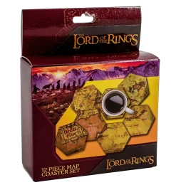 Middle Earth Hex Map Coasters