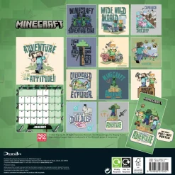 Minecraft 2026 Square Calendar