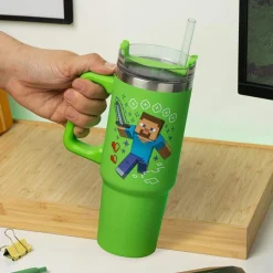 Minecraft Insulated Cup and Straw 900 ml