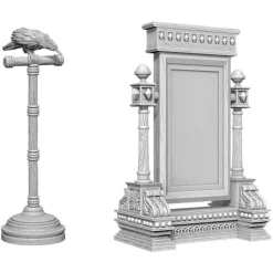 Mirror & Bird on Stand (Wave 5) Pathfinder Battles Unpainted Miniature Figur