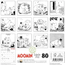 Moomin: Comic Strip Mini Wall Calendar 2025 (Art Calendar)