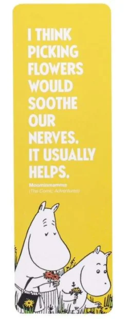 Moomin Gardening (Yellow Picking Flowers) Paper Bookmark