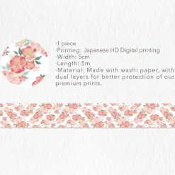 Morning Blush Wide Washi Tape
