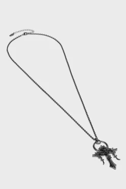 Mourning Ankh Necklace