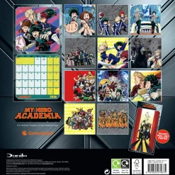 MY HERO ACADEMIA 2026 SQUARE CALENDAR
