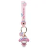 My Melody Peach Series Keychain with Hand Strap