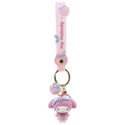 My Melody Peach Series Keychain with Hand Strap
