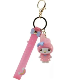 My Melody Raincoat Series Keychain with Hand Strap