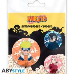 Naruto, Sasuke, Sakura Badge Pack