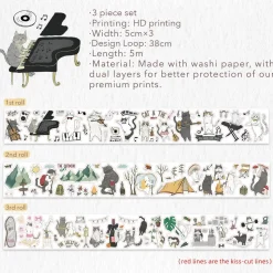 Neko Washi Tape Sticker Set