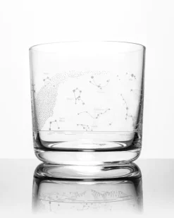 Night Sky Star Chart Whiskey Glass