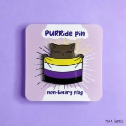 Non-Binary Kitty Pin