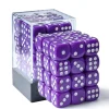 Opaque 12mm D6 Purple /White (36)